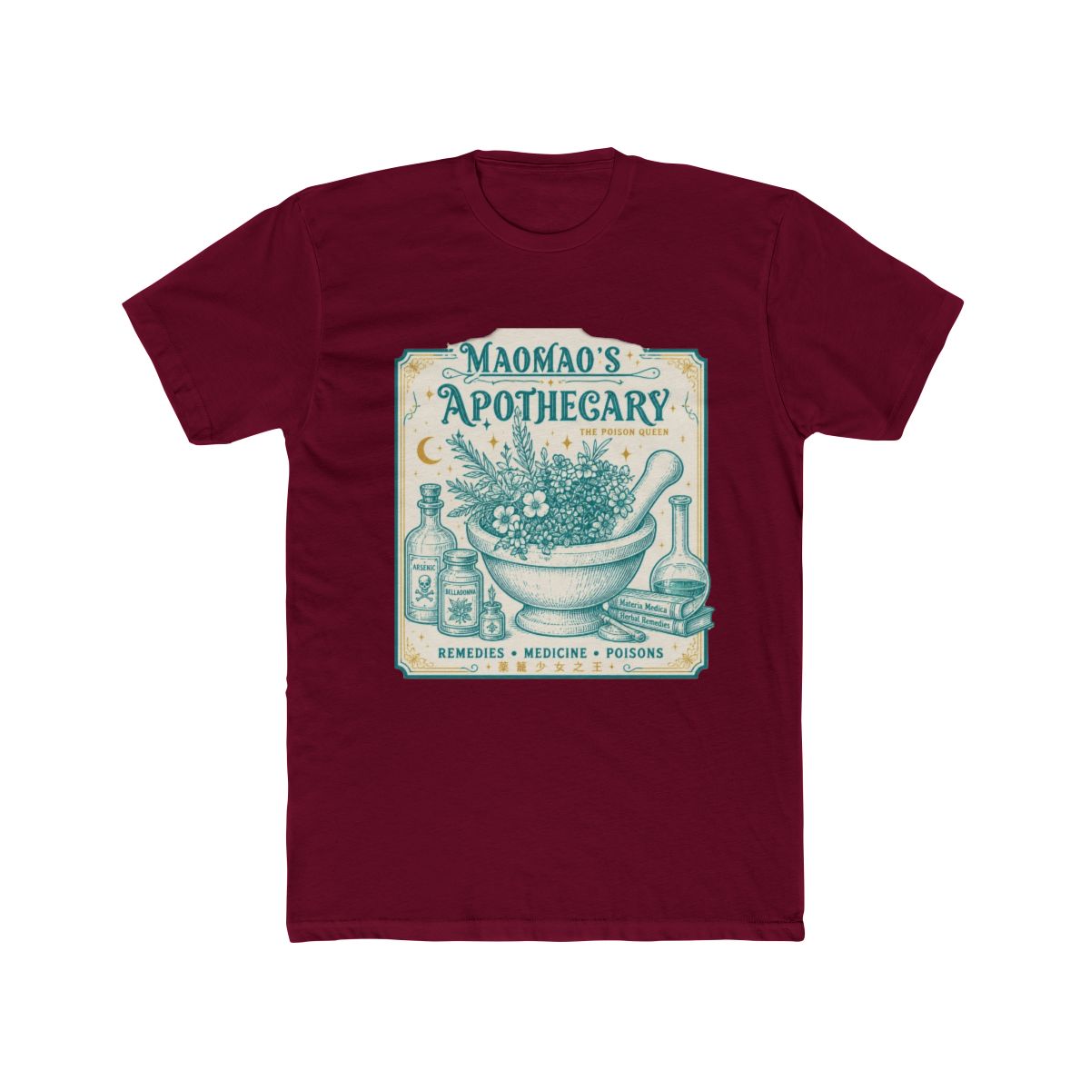 Scribble Poison Apothecary Serviços T Shirt | The Apothecary Diaries - alternate angle 4, merchandise