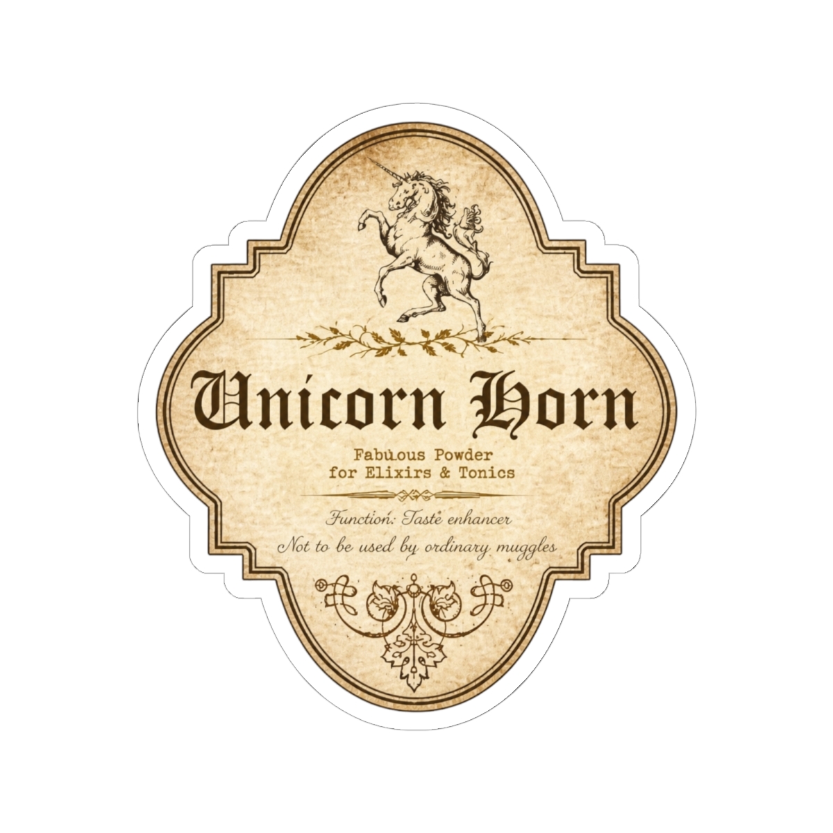 Unicorn Horn Apothecary Classic Round Sticker | The Apothecary Diaries