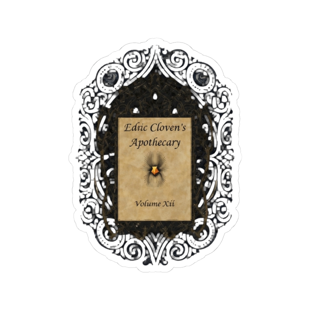 Lilac Cloven's Apothecary: Volcano Ash Sticker | The Apothecary Diaries