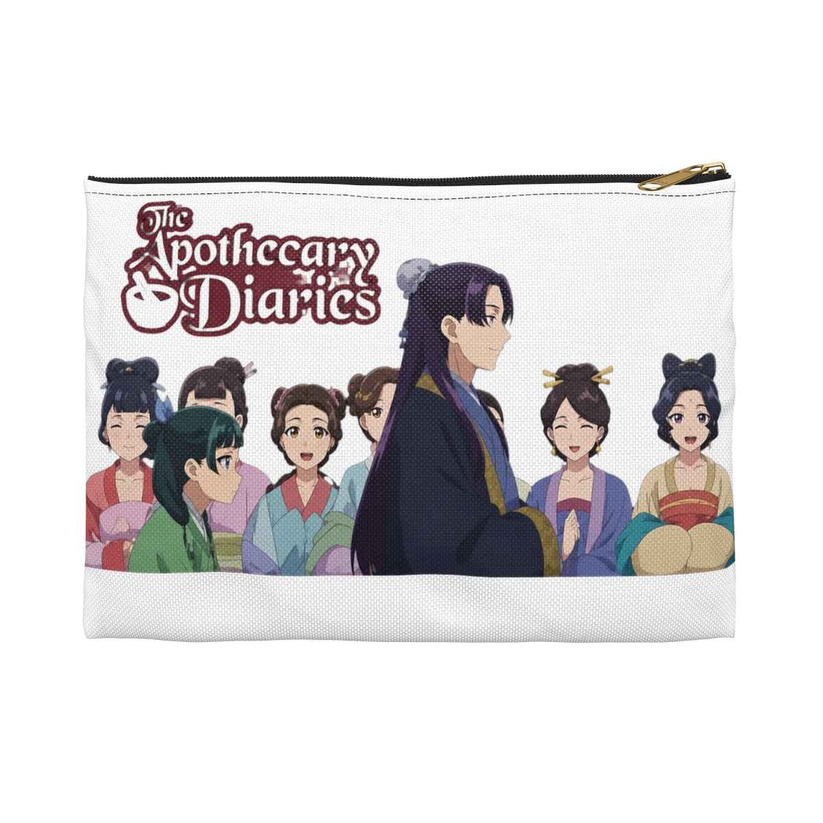 Buckle-Down The Apothecary Diaries Wallet, Zip Pouch, Apothecary Diaries Maomao Following Jinshi Scene and Logo, Canvas - alternate angle 3, merchandise